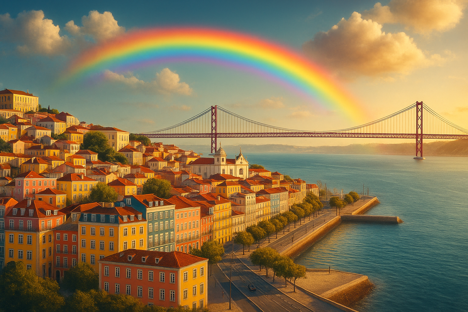 Lisbon with Rainbow for EuroPride 2025
